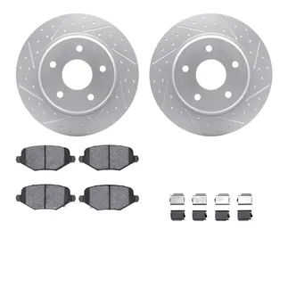 R1 Concepts WBTH1-40004 Brake Rotors - Carbon Coated - D/S W/ Euro Ceramic Pads & Hdw